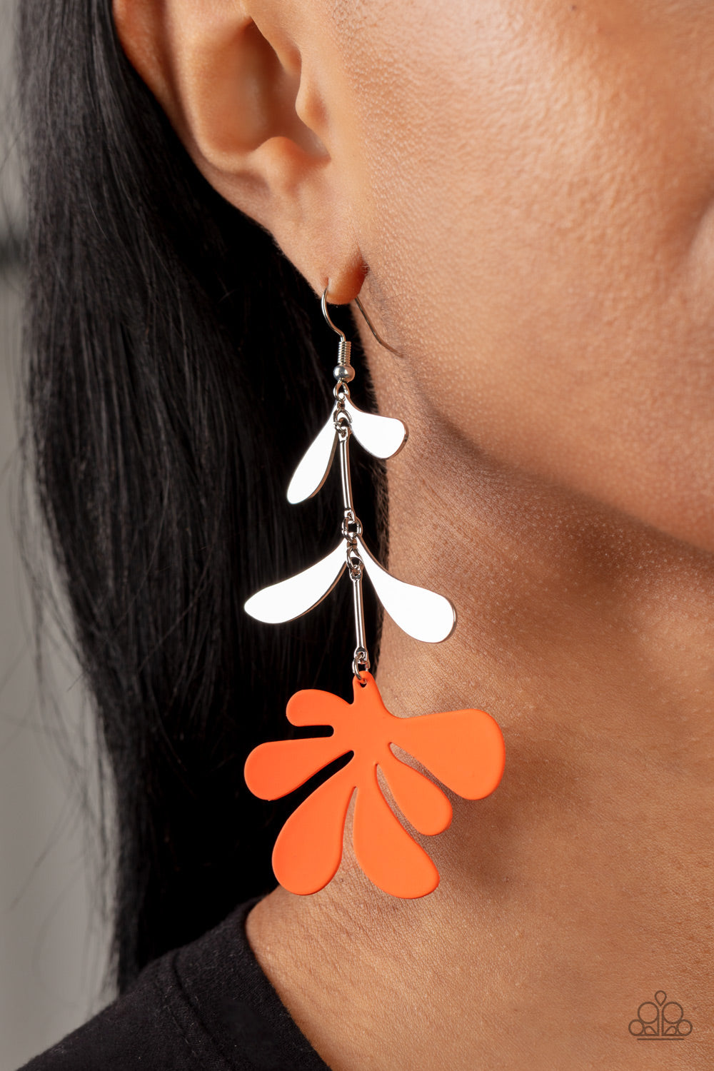 Palm Beach Bonanza - Orange Earrings Paparazzi
