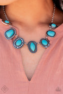 Albuquerque Artisan - Blue Crackle Necklace Paparazzi