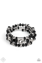 Load image into Gallery viewer, Dynamic Dazzle - Black Stretchy Bracelet Paparazzi
