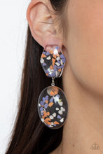 Load image into Gallery viewer, Flaky Fashion - Orange Acrylic Stud Earrings Paparazzi

