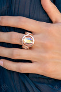 Mystical Treasure - Rose Gold Glimpses of Mailbu Fashion Fix Ring Paparazzi