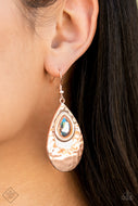 Tranquil Trove - Rose Gold Glimpses of Malibu Fashion Fix Earrings Paparazzi