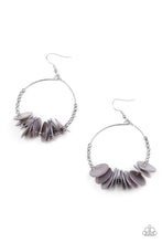 Load image into Gallery viewer, Caribbean Cocktail - Silver Shell Earrings Paparazzi
