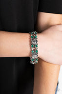 Definitively Diva - Green Emerald Bracelet Paparazzi