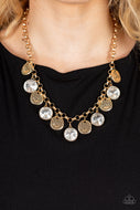 Spot On Sparkle - Gold Necklace Paparazzi