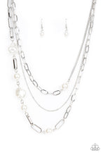 Load image into Gallery viewer, Modern Innovation - White Necklace Paparazzi
