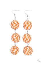 Load image into Gallery viewer, Laguna Lanterns - Orange Earrings Paparazzi
