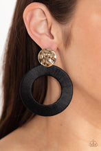 Load image into Gallery viewer, Strategically Sassy - Black Post Earrings Paparazzi
