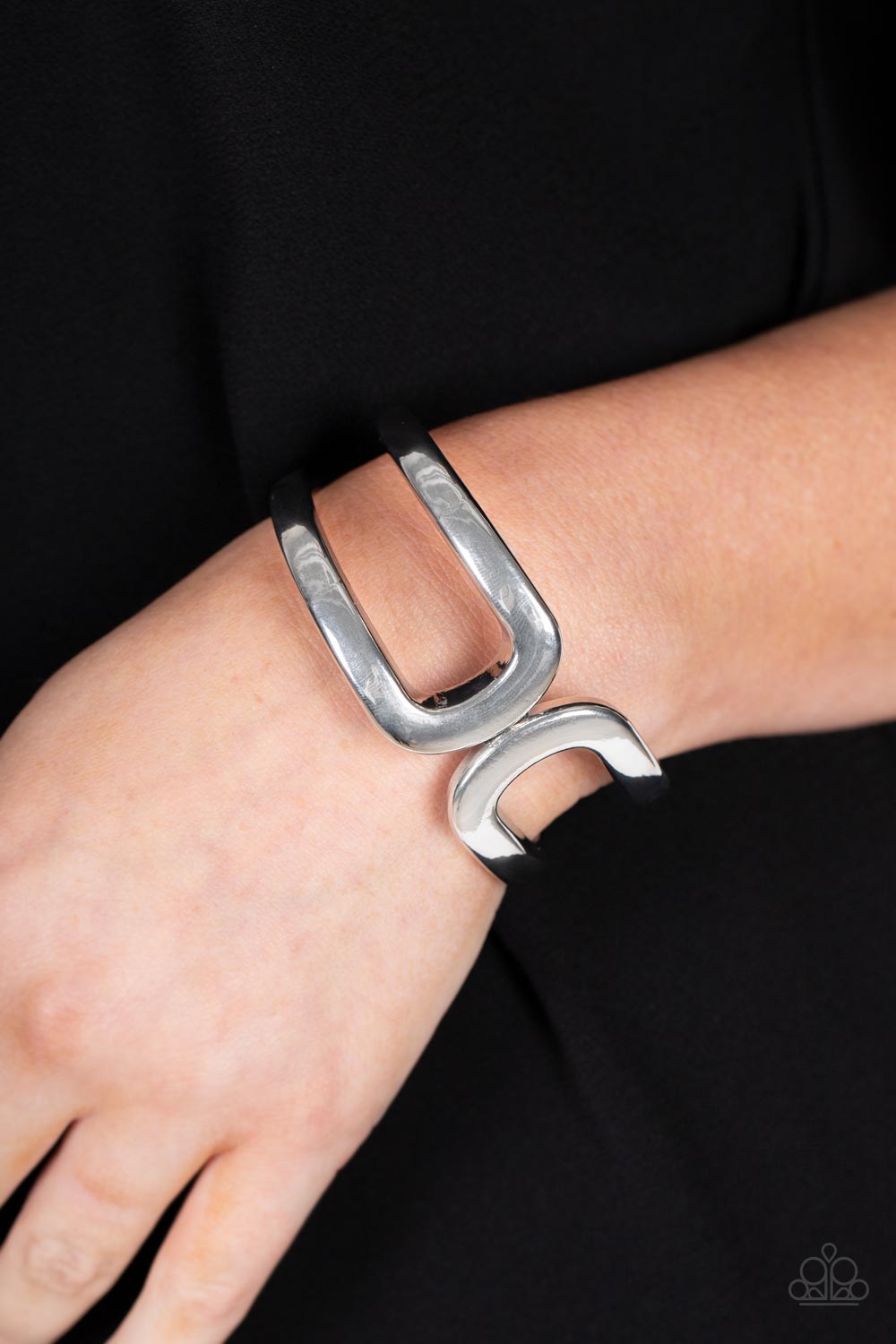 Industrial Empress - Silver Hinge Bracelet Paparazzi