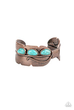 Load image into Gallery viewer, River Bend Relic - Blue Crackle Cuff Bracelet Paparazzi
