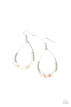 Load image into Gallery viewer, Come Out of Your SHALE - White Crackle Earrings Paparazzi
