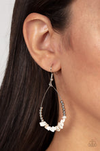 Load image into Gallery viewer, Come Out of Your SHALE - White Crackle Earrings Paparazzi
