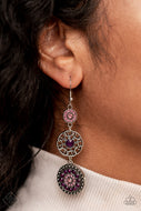 Farmhouse Hustle - Purple Earrings Paparazzi