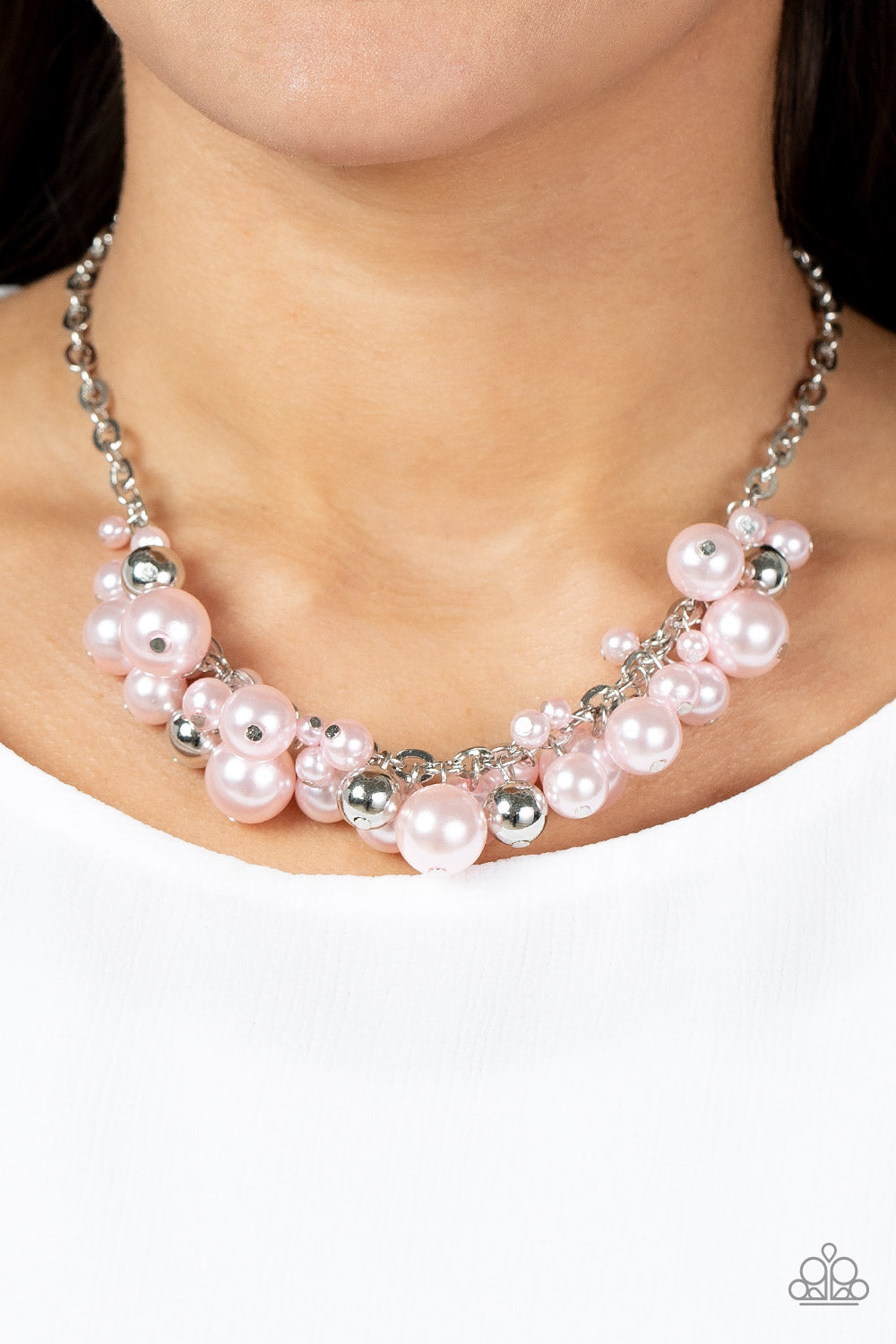 Classical Culture - Pink Pearl Necklace Paparazzi