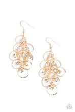 Load image into Gallery viewer, Head Rush - Gold Diamond Earrings Paparazzi
