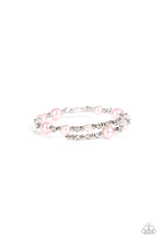Load image into Gallery viewer, Chicly Celebrity - Pink Pearl Diamond Coil Bracelet Paparazzi
