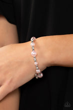 Load image into Gallery viewer, Chicly Celebrity - Pink Pearl Diamond Coil Bracelet Paparazzi
