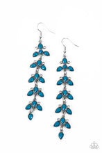 Load image into Gallery viewer, Fanciful Foliage - Blue Earrings Paparazzi
