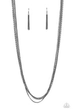 Load image into Gallery viewer, Undauntingly Urban - Black Gunmetal Necklace Paparazzi
