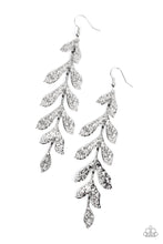 Load image into Gallery viewer, Lead From the FROND - Silver Leaf Earrings Paparazzi
