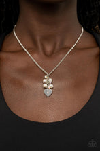 Load image into Gallery viewer, Pop It and LOCKET - Multi-Color Iridescent Heart Necklace Paparazzi
