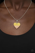 Load image into Gallery viewer, You Complete Me - Yellow Heart Necklace Paparazzi
