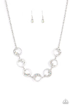 Load image into Gallery viewer, Blissfully Bubbly - White Iridescent Necklace Paparazzi
