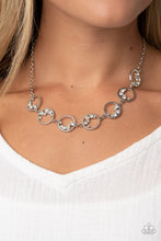 Load image into Gallery viewer, Blissfully Bubbly - White Iridescent Necklace Paparazzi
