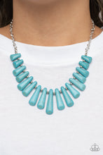 Load image into Gallery viewer, Mojave Empress - Blue Crackle Necklace Paparazzi
