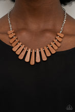 Load image into Gallery viewer, Mojave Empress - Brown Crackle Necklace Paparazzi

