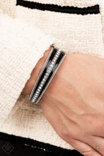 Load image into Gallery viewer, Exquisitely Empirical Fiercely Fifth Avenue Fashion Fix Hinge Bracelet Paparazzi
