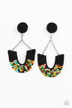 Load image into Gallery viewer, Make it RAINBOW - Black Seadbead Earrings Paparazzi
