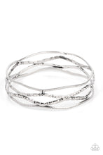 Load image into Gallery viewer, A Narrow ESCAPADE - Silver Bangle Bracelet Paparazzi
