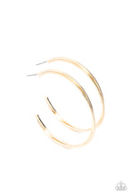 Load image into Gallery viewer, Monochromatic Curves - Gold Hoop Earrings Paparazzi
