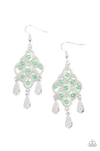 Load image into Gallery viewer, Sentimental Shimmer - Green Earrings Paparazzi
