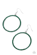 Load image into Gallery viewer, Head-Turning Halo - Green Earrings Paparazzi
