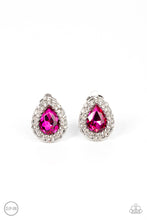 Load image into Gallery viewer, Haute Happy Hour - Pink Clip On Earrings Paparazzi
