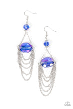 Load image into Gallery viewer, Ethereally Extravagant - Blue Oil Spill Earrings
