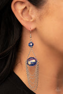 Ethereally Extravagant - Blue Oil Spill Earrings