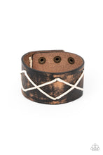 Load image into Gallery viewer, Cottagecore Couture - Brown Leather Snap Bracelet Paparazzi
