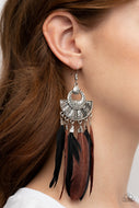 Plume Paradise - Multi-Color Feather Earrings Paparazzi