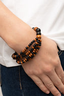 Oceania Oasis - Black and Brown Bracelet Paparazzi