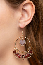Load image into Gallery viewer, Cabana Charm - Brown Gold Earrings
