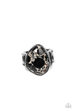 Load image into Gallery viewer, Earth Hearth - Black Marble Ring Paparazzi
