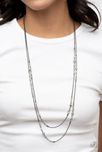 Load image into Gallery viewer, Petitely Prismatic - Black Layered Necklace Paparazzi
