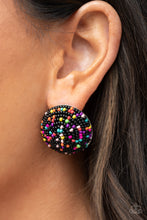 Load image into Gallery viewer, Kaleidoscope Sky - Black Mutli-Color Stud Earrings Paparazzi
