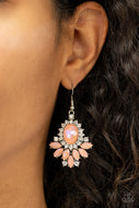 Magic Spell Sparkle - Orange Iridescent Earrings Paparazzi