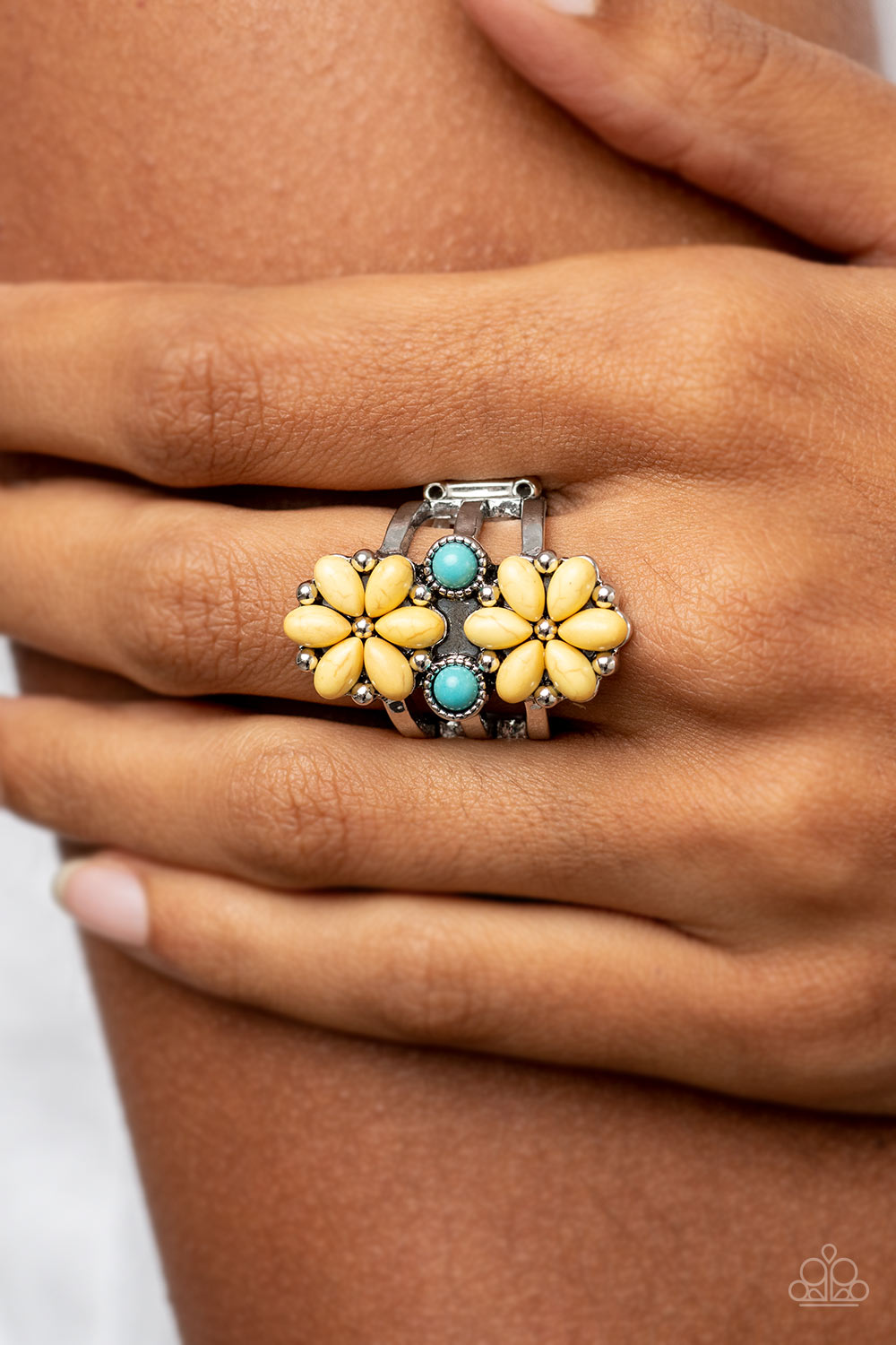 Fredonia Florist - Yellow Flower Ring Paparazzi