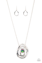 Load image into Gallery viewer, Luminous Labyrinth - Multi-Color Oil Spill Necklace Paparazzi
