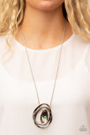 Luminous Labyrinth - Multi-Color Oil Spill Necklace Paparazzi